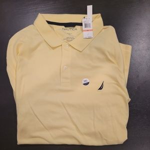 Men's nwt nautica Yello polo slim fit shirt 👕 sz 3XL